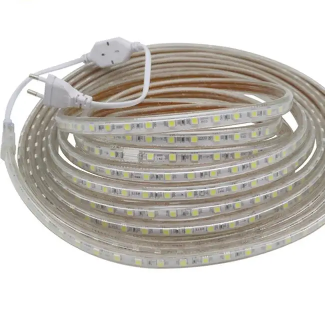 Waterproof SMD5050 led tape AC220V flexible led strip 60 leds/Meter outdoor garden lighting with EU plug (clips on free)
Waterproof SMD5050 led tape AC220V flexible led strip 60 leds/Meter outdoor garden lighting with EU plug (clips on free)