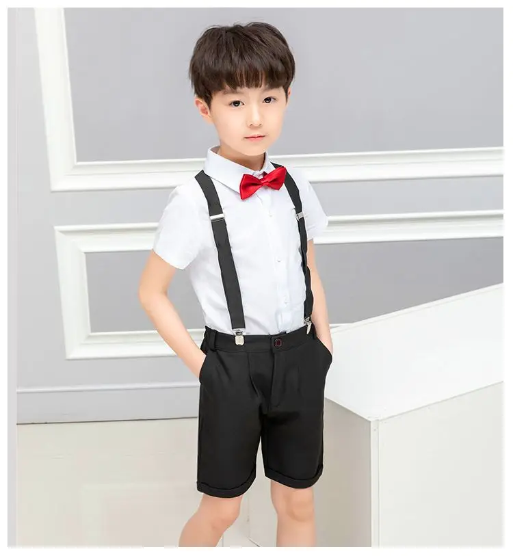 Brand Boys Shirt Pant Belt Bowknot Clothing Sets 4pcs for Birthday Dress Boys Formal Dress Suit Kids Summer Suit Costume
Brand Boys Shirt Pant Belt Bowknot Clothing Sets 4pcs for Birthday Dress Boys Formal Dress Suit Kids Summer Suit Costume