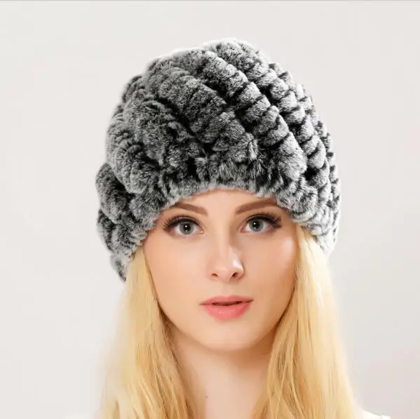 Luxury Autumn Winter Women's Genuine Real Knitted Rex Rabbit Fur Hats Handmade Lady Warm Caps Female Beanies Headgear
Luxury Autumn Winter Women's Genuine Real Knitted Rex Rabbit Fur Hats Handmade Lady Warm Caps Female Beanies Headgear