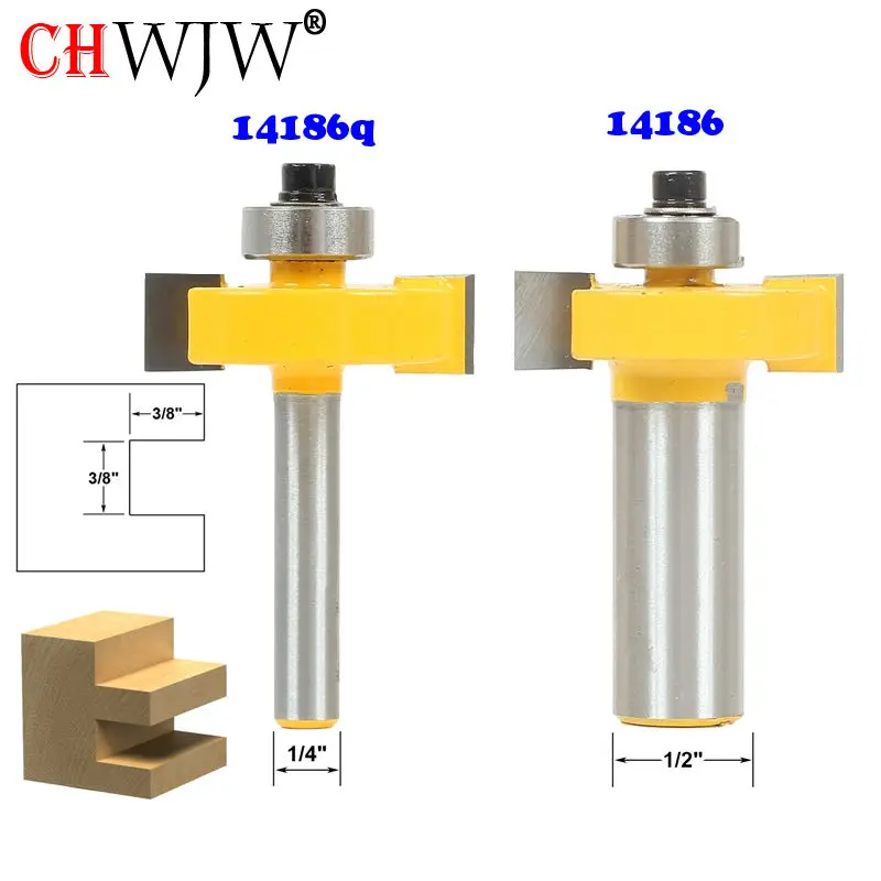 1pc 1/4" 1/2" Shank 3/8" Slot Slotting & Rabbeting Router Bit - Woodworking cutter Tenon Cutter for Woodworking Tools
1pc 1/4" 1/2" Shank 3/8" Slot Slotting & Rabbeting Router Bit - Woodworking cutter Tenon Cutter for Woodworking Tools