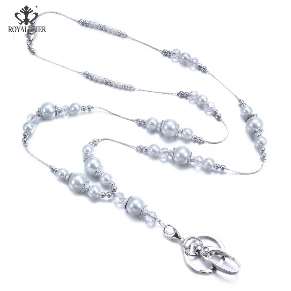 RoyalBeiery Artificial Crystal Pearl Necklace Office Multifunction ID Work Card Rope Chain Mobile Phone Hanging Chain Lanyard
RoyalBeiery Artificial Crystal Pearl Necklace Office Multifunction ID Work Card Rope Chain Mobile Phone Hanging Chain Lanyard