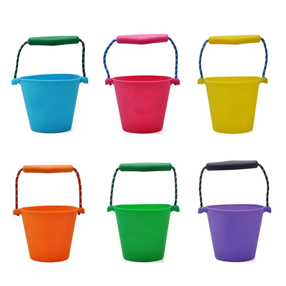 Children bath toys beach bucket silicone folding hand bucket children baby beach sand play water pour toy color bucket
Children bath toys beach bucket silicone folding hand bucket children baby beach sand play water pour toy color bucket