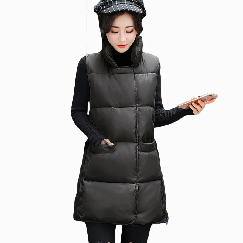 2017 new women autumn winter jacket vest mid-length thick warm ladies parka cotton wadding female slim waistcoat ZL917
2017 new women autumn winter jacket vest mid-length thick warm ladies parka cotton wadding female slim waistcoat ZL917