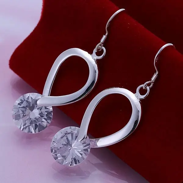 Earrings Silver Plated Earrings Silver Trendy Jewelry Earrings Inlaid Zircon Hearts Jewelry Wholesale Free Shipping amcn LE175
Earrings Silver Plated Earrings Silver Trendy Jewelry Earrings Inlaid Zircon Hearts Jewelry Wholesale Free Shipping amcn LE175