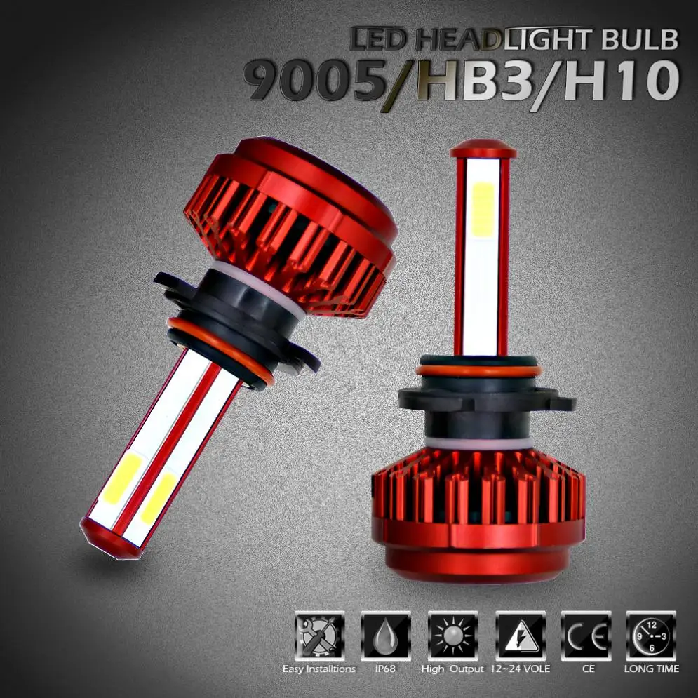 100W 9005 HB3 12000LM 6000K All-In-One LED Headlight Bulbs Kit High / Low Beam Bulbs Automotive LED Headlamps Fit for Cars
100W 9005 HB3 12000LM 6000K All-In-One LED Headlight Bulbs Kit High / Low Beam Bulbs Automotive LED Headlamps Fit for Cars