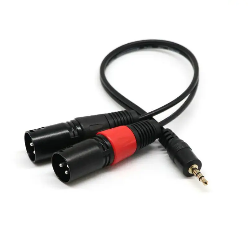 3.5mm to Dual XLR 3 Pin Splitter Audio Cable Hifi PC Headphone Mixer Speaker 3.5 XLR Mic Cable 30cm
3.5mm to Dual XLR 3 Pin Splitter Audio Cable Hifi PC Headphone Mixer Speaker 3.5 XLR Mic Cable 30cm