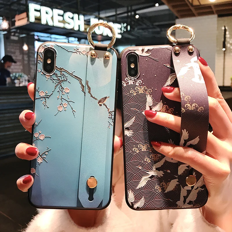 Чехол с цветочным узором для iPhone XS MAX 6 6S 7 8 Plus X XR матовый Мягкий силиконовый чехол