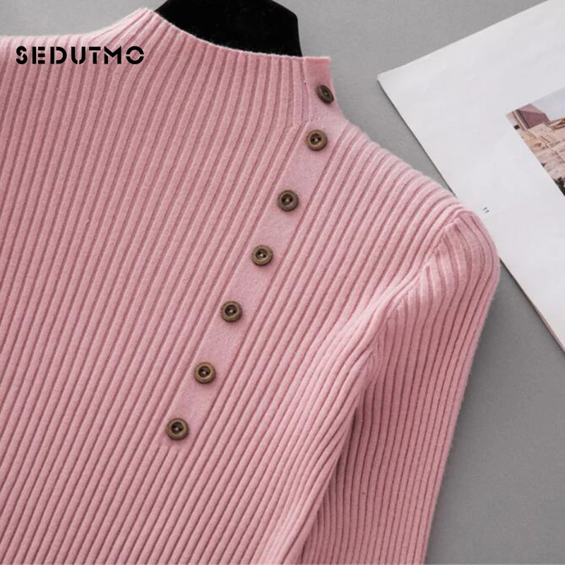 SEDUTMO Autumn Knitting Women Sweater Pullovers Harajuku Long Sleeve Jumper Basic Sweater Black Sexy Slim Tunic Top ED536
SEDUTMO Autumn Knitting Women Sweater Pullovers Harajuku Long Sleeve Jumper Basic Sweater Black Sexy Slim Tunic Top ED536