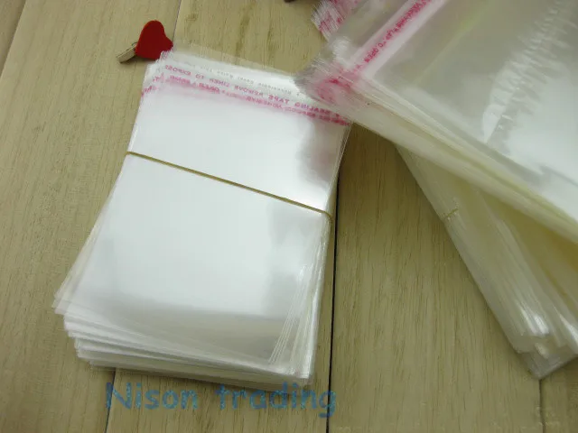 100pcs/lot transparent doll bags 24*33cm Self Adhesive Seal OPP bag-gule tape seal all clear Jewelry packing pouch fabric | Дом и сад