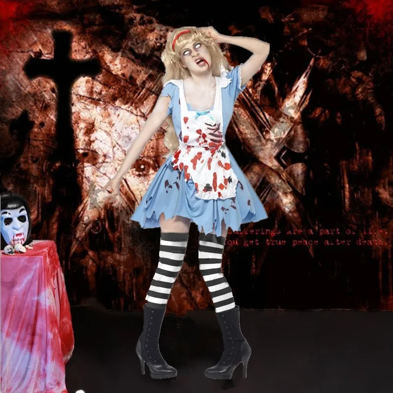 Halloween horror role-playing cosplay clothes stage clothes bloody bloody vampire nurse maid costume
Halloween horror role-playing cosplay clothes stage clothes bloody bloody vampire nurse maid costume