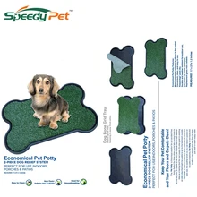 Pet Potty Three Layer Dog Toilet Artificial Pet Grass Patch for Dogs to Pee On Great for Puppy Potty Training as an Litter Box