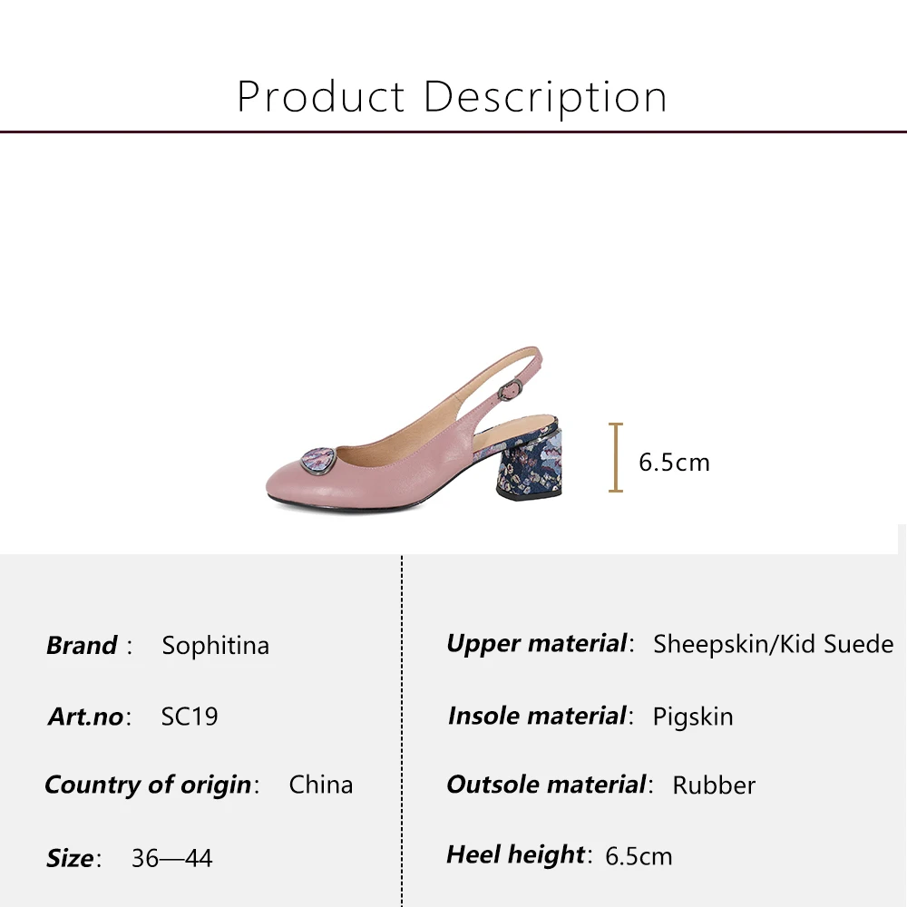 SOPHITINA New Big Size Woman' s Sandals Sheepskin Party Buckle Strap Fashion Floral Metal Decoration Shoes Back Strap Pumps SC19
SOPHITINA New Big Size Woman' s Sandals Sheepskin Party Buckle Strap Fashion Floral Metal Decoration Shoes Back Strap Pumps SC19