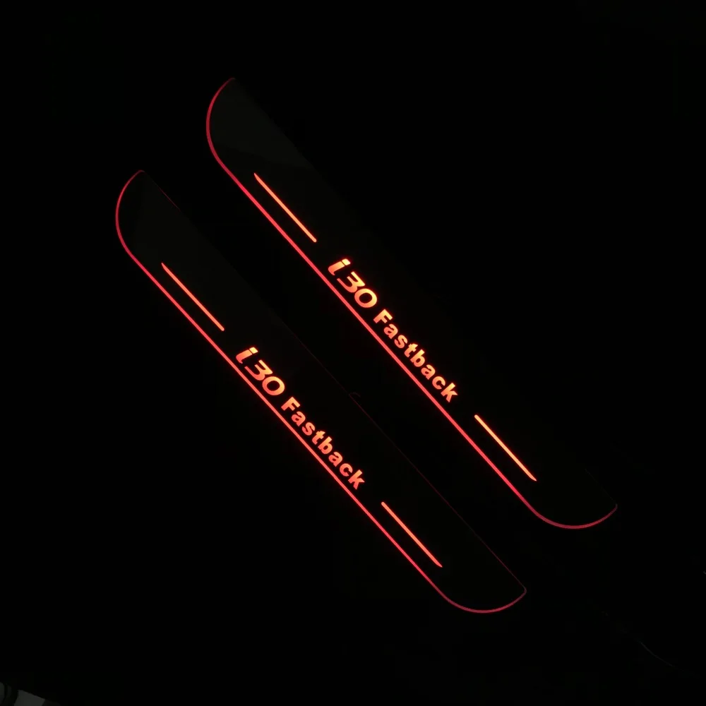 RQXR led moving door scuff for Hyundai i30 fastback dynamic door sill plate flat lining overlay Flowing/still light, 2pcs
RQXR led moving door scuff for Hyundai i30 fastback dynamic door sill plate flat lining overlay Flowing/still light, 2pcs