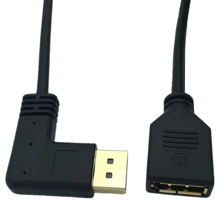 90 Degree Up & Down & Left & Right Angled DisplayPort DP Display Port Male to Female Extension Cable for CRT LCD Projectors 30CM
90 Degree Up & Down & Left & Right Angled DisplayPort DP Display Port Male to Female Extension Cable for CRT LCD Projectors 30CM