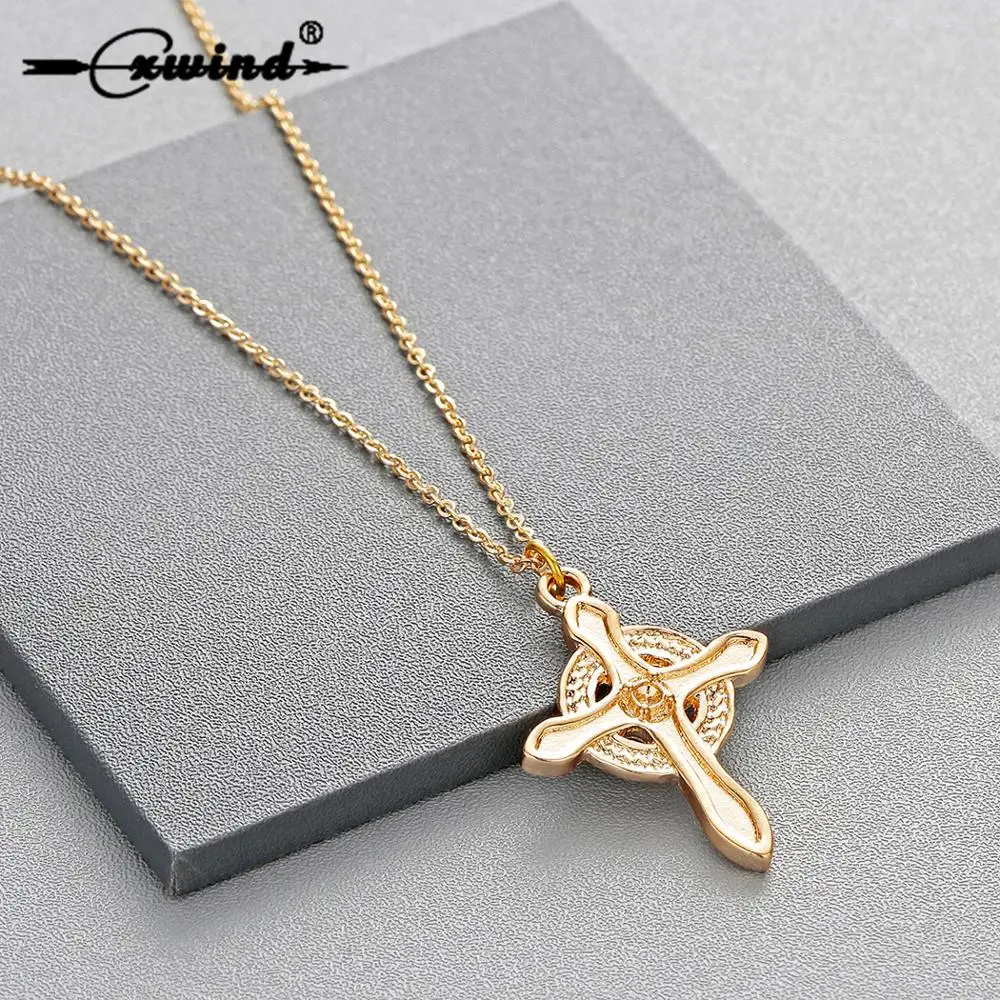 Cxwind Fashion Sun Cross with Zircon Pendant Necklace Irish Religious Charm Pendants & Necklaces Jewelry
Cxwind Fashion Sun Cross with Zircon Pendant Necklace Irish Religious Charm Pendants & Necklaces Jewelry