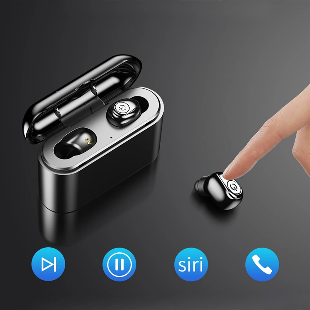 Wireless Bluetooth 5.0 In-Ear Earphone With HD Mic Mini True Stereo Earphone 2200mah Headset Charger Case Box Charging For Phone
Wireless Bluetooth 5.0 In-Ear Earphone With HD Mic Mini True Stereo Earphone 2200mah Headset Charger Case Box Charging For Phone