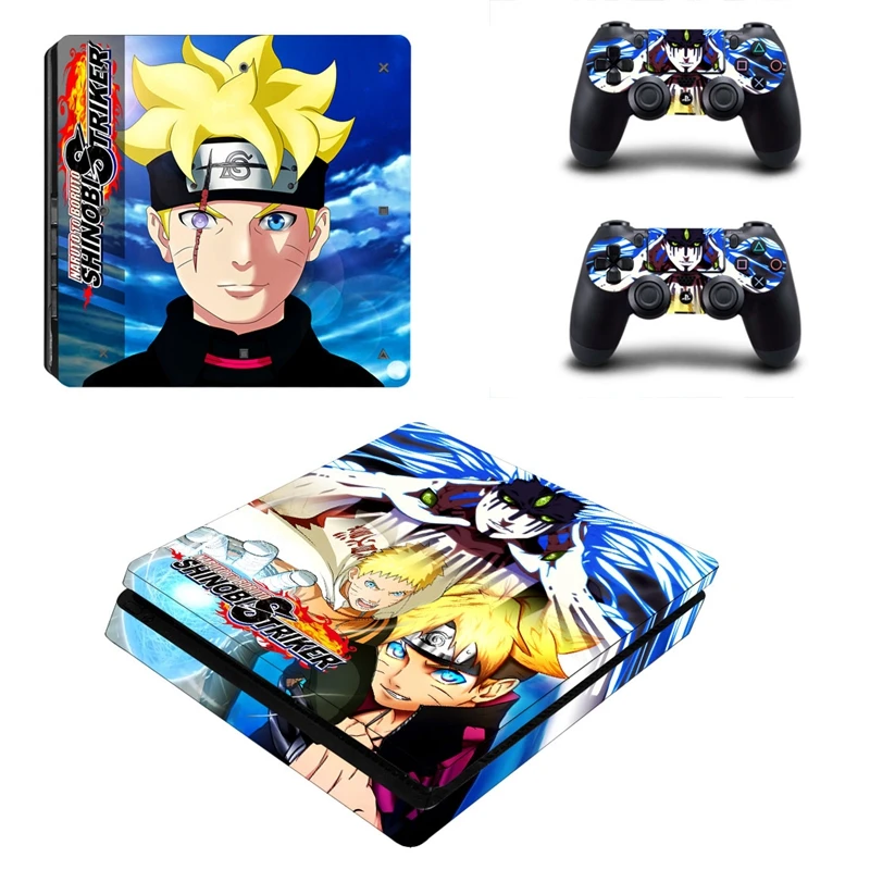 NARUTO TO BORUTO Style Skin For Playstation 4 Slim PS4 Sticker for Console +2 PCS Controller Cover Stickers | Электроника