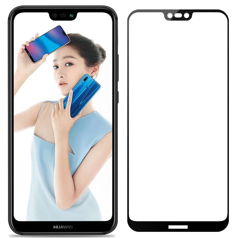 Закаленное стекло 2.5D с полным покрытием для Huawei G9 Lite V8 Nova 3 3i Smart 2 Plus Защитная