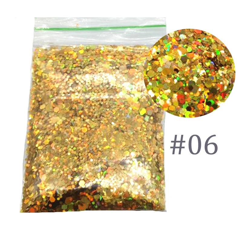 Holographic Effect Nail Glitter For UV Gel Polish 50g/Bag Mix Hexagon Glitter Sparkles Acrylic Nail Art Glitter Sequins 1/2/3 MM
Holographic Effect Nail Glitter For UV Gel Polish 50g/Bag Mix Hexagon Glitter Sparkles Acrylic Nail Art Glitter Sequins 1/2/3 MM