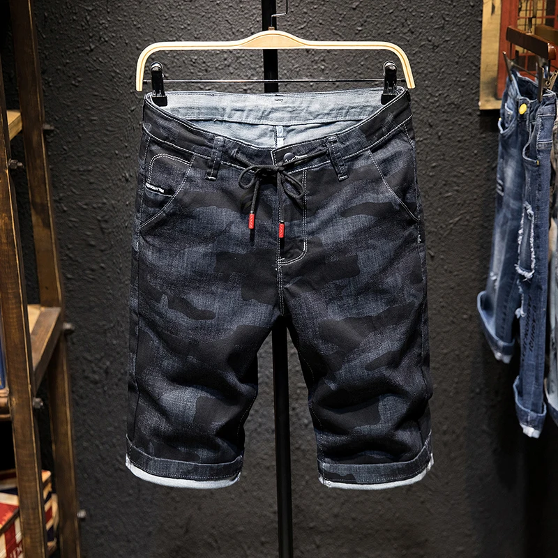 Summer New Denim Shorts Men's Black Camo Straight Slim Casual Shorts Men's Cotton Premium Large Size Fashion Denim Shorts
Summer New Denim Shorts Men's Black Camo Straight Slim Casual Shorts Men's Cotton Premium Large Size Fashion Denim Shorts
