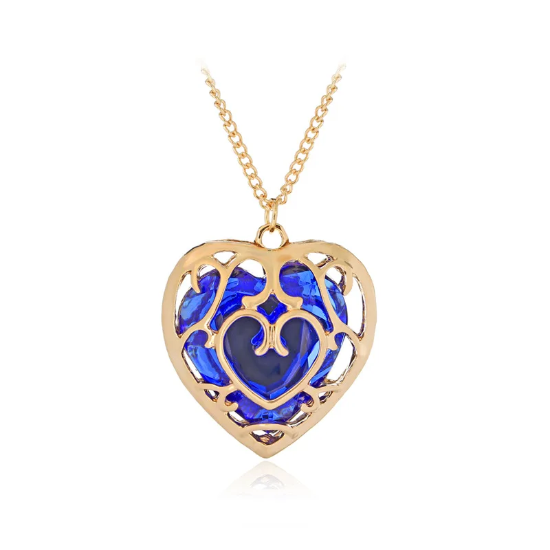 KYSZDL wholesale 1 pcs cartoon jewelry Zelda legend with paragraph hollow love crystal pendant necklace movie peripheral jewelry
KYSZDL wholesale 1 pcs cartoon jewelry Zelda legend with paragraph hollow love crystal pendant necklace movie peripheral jewelry