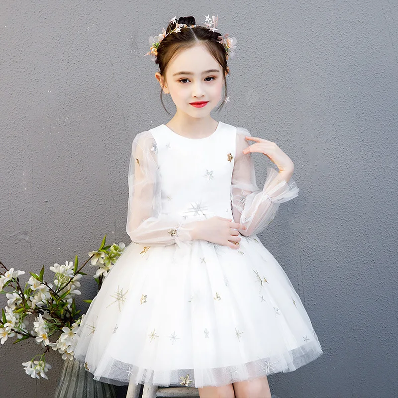 Girls Summer Dress Mesh Lantern Sleeve Gauze Dresses Party Wedding Evening Princess Dress for Kids 3-12years Elegant Ball Gown
Girls Summer Dress Mesh Lantern Sleeve Gauze Dresses Party Wedding Evening Princess Dress for Kids 3-12years Elegant Ball Gown