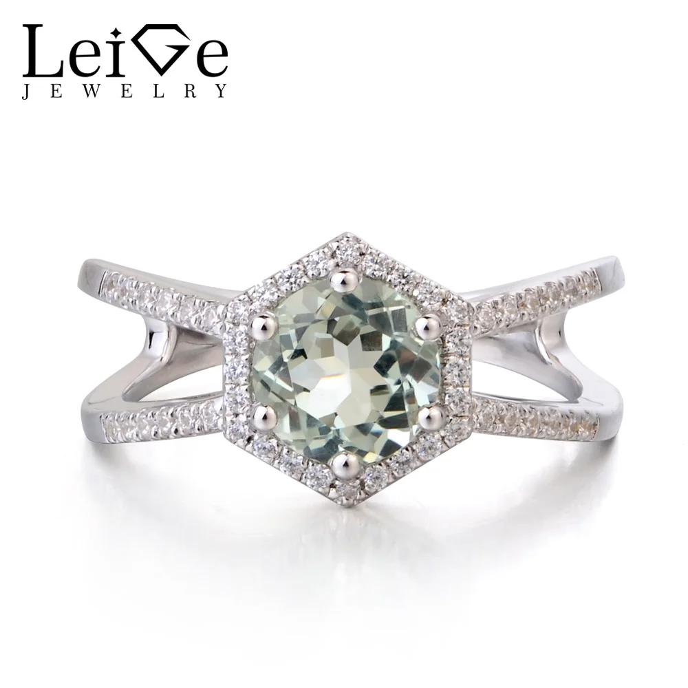 Leige Jewelry Round Cut Natural Green Amethyst Ring Cocktail Wedding Rings Fine Gemstone Solid 925 Sterling Silver Gifts for Her
Leige Jewelry Round Cut Natural Green Amethyst Ring Cocktail Wedding Rings Fine Gemstone Solid 925 Sterling Silver Gifts for Her