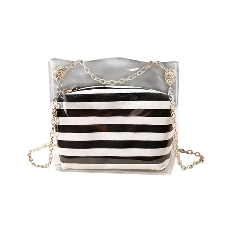 Transparent Bags for Women Clear Shoulder Bag 2019 Female Handbags Women Messenger Shoulder Fashion Bags with Inner Bag
Transparent Bags for Women Clear Shoulder Bag 2019 Female Handbags Women Messenger Shoulder Fashion Bags with Inner Bag