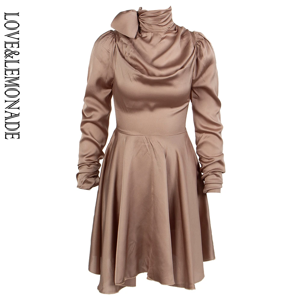 LOVE&LEMONADE Spring Collar Straps High Waist Elastic Artificial Silk Material Long Sleeved Dress LM81660
LOVE&LEMONADE Spring Collar Straps High Waist Elastic Artificial Silk Material Long Sleeved Dress LM81660