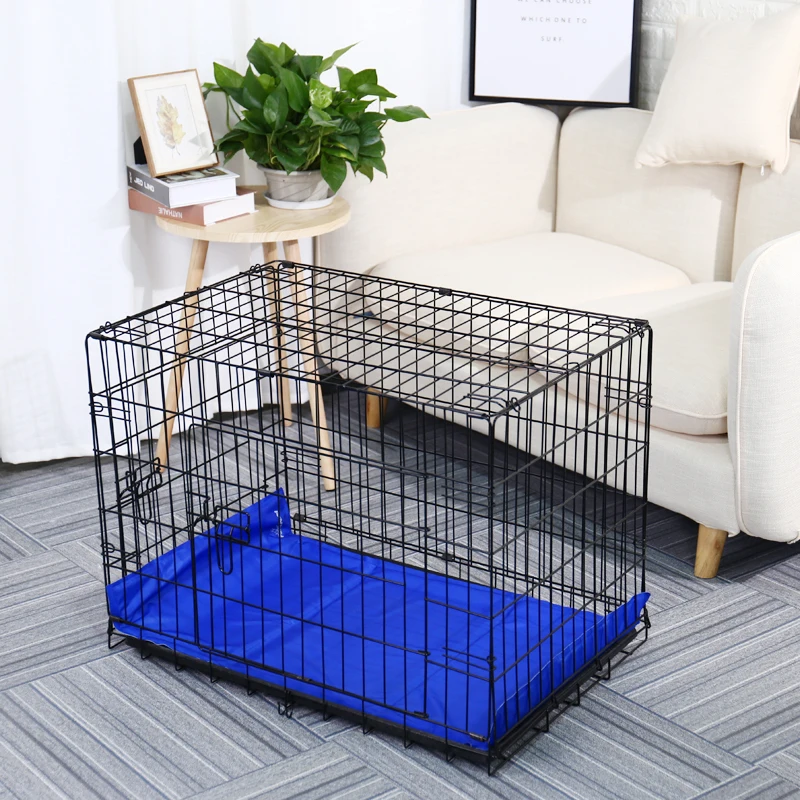 Domestic Delivery Pet Dog Cage Crate Double-Door Pet Kennel Collapsible Easy Install Fit Your Pets 5 Size Pet dog House With Mat 
Domestic Delivery Pet Dog Cage Crate Double-Door Pet Kennel Collapsible Easy Install Fit Your Pets 5 Size Pet dog House With Mat