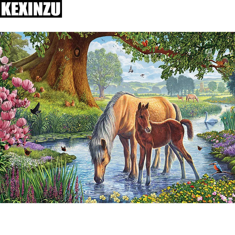 New 5d diamond painting full drill resin square-horse-diy Cross stitch handcraft work Diamond embroidery Mosaic decoration
New 5d diamond painting full drill resin square-horse-diy Cross stitch handcraft work Diamond embroidery Mosaic decoration