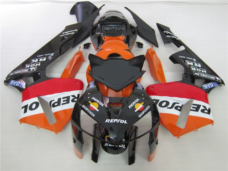 

Lowest price Injection molded for HONDA CBR600RR fairings 2005 2006 orange black fairing kit CBR 600 RR 05 06 CBR 600RR DE5