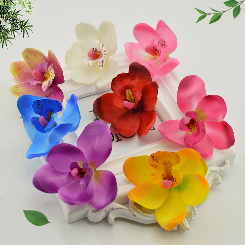 5 шт. 6 см Шелковая бабочка|artificial flower heads|flower headorchid artificial |