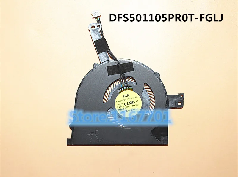 New Original Laptop/Notebook CPU Cooling Fan For Dell FCN Forcecon DFS501105PR0T-FGLJ DV5V 0.50A 4pin
New Original Laptop/Notebook CPU Cooling Fan For Dell FCN Forcecon DFS501105PR0T-FGLJ DV5V 0.50A 4pin