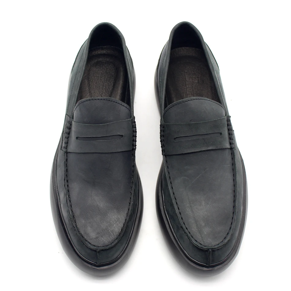 2017 classic thick bottom Handmade comfortable loafers Black genuine leather slip on oxfords men's casual outdoor shoes size45
2017 classic thick bottom Handmade comfortable loafers Black genuine leather slip on oxfords men's casual outdoor shoes size45