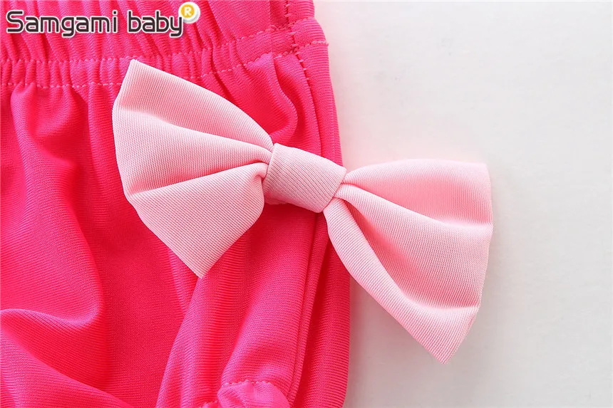 SAMGAMI BABY 2018 Cool Summer Baby Girls Clothing Sunbathing Clothing Set Lace-up Vest+Briefs 2Pcs Children Clothing Set Retail 
SAMGAMI BABY 2018 Cool Summer Baby Girls Clothing Sunbathing Clothing Set Lace-up Vest+Briefs 2Pcs Children Clothing Set Retail