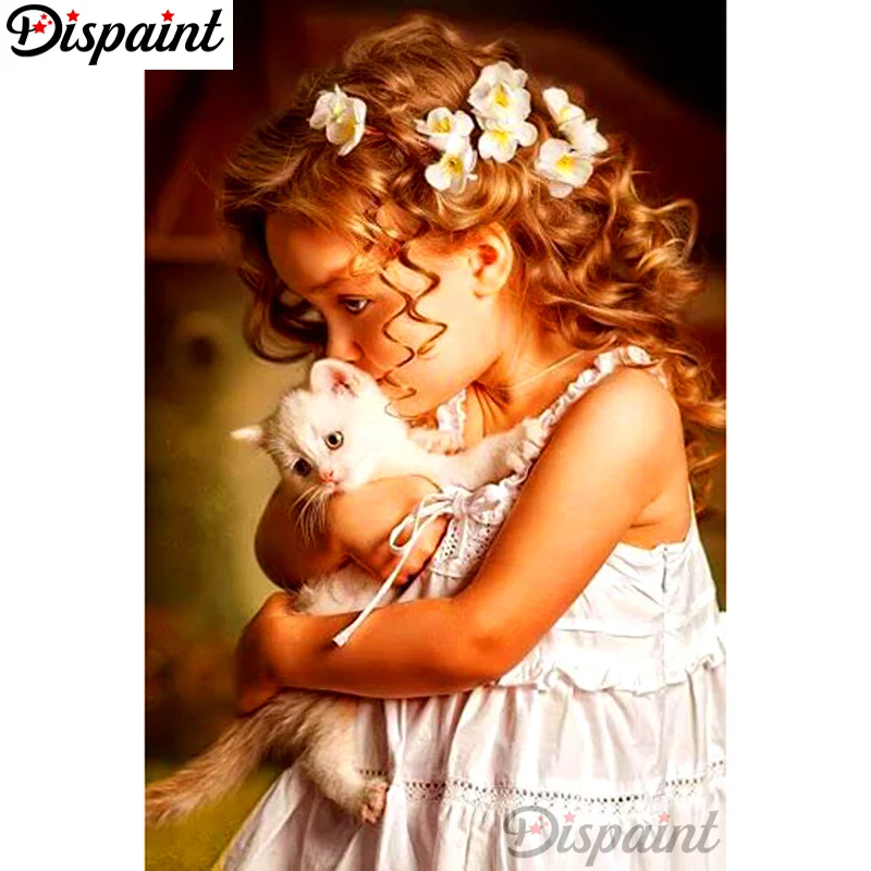 Dispaint Full Square/Round Drill 5D DIY Diamond Painting "Little girl cat" Embroidery Cross Stitch 3D Home Decor A10439
Dispaint Full Square/Round Drill 5D DIY Diamond Painting "Little girl cat" Embroidery Cross Stitch 3D Home Decor A10439