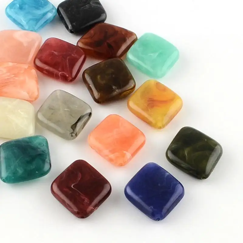 rhombus imitation stone acrylic beads, mixed color, 30x26x8mm, hole: 2mm; about 130pcs/500g
rhombus imitation stone acrylic beads, mixed color, 30x26x8mm, hole: 2mm; about 130pcs/500g