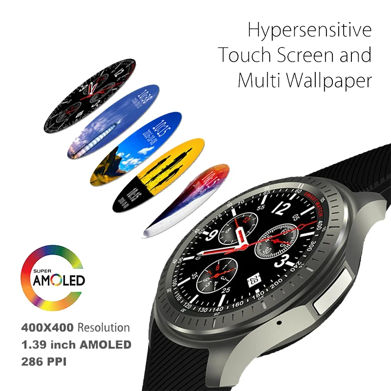 Classic Smart Watch 3G WIFI GPS DM368 Smartwatch 1.39" Android 5.1 MTK6580 Quad Core Heart Rate Wrist Phone PK LF16 LEM4 | Электроника
