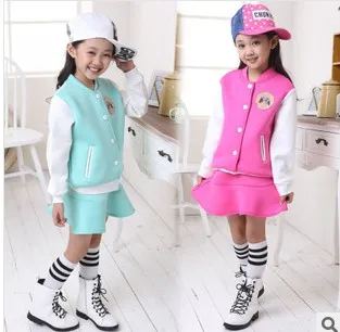2pcs girls jacket skirt sets kids Jackets Coat + skirt Set spring autumn Coats for girl Children kids Baseball uniform Sets
2pcs girls jacket skirt sets kids Jackets Coat + skirt Set spring autumn Coats for girl Children kids Baseball uniform Sets