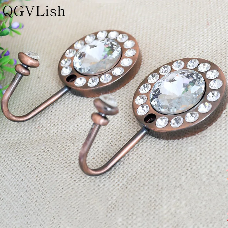 QGVLish 2Pcs Diamond Wall Hook Curtain Decorative Accessories Cloth-Hat Hooks Tieback Buckle Hanger Strap Tassel Brush Holdback
QGVLish 2Pcs Diamond Wall Hook Curtain Decorative Accessories Cloth-Hat Hooks Tieback Buckle Hanger Strap Tassel Brush Holdback