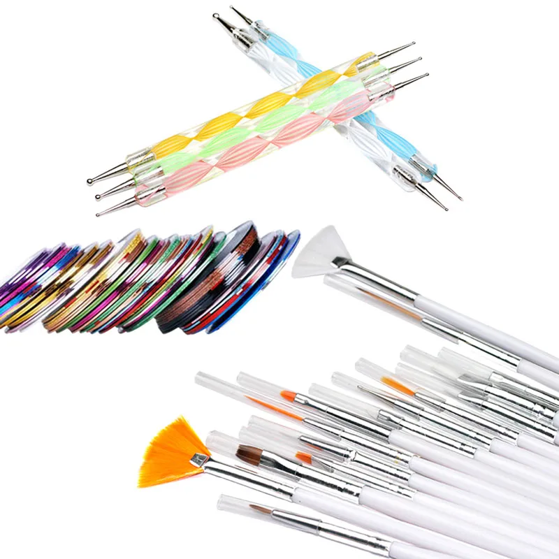 Nail Art DIY Kit Manicure Nail Drawing Lining Dotting Pencil Nail Brush Decoration Painting Picker Fashion Design Gel Polish Set
Nail Art DIY Kit Manicure Nail Drawing Lining Dotting Pencil Nail Brush Decoration Painting Picker Fashion Design Gel Polish Set