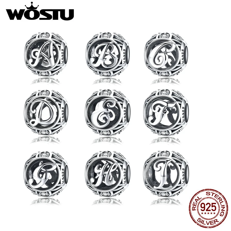WOSTU Hot Fashion Beads Genuine 925 Sterling Silver Hollow Letter Charms fit Bracelet Necklace DIY Silver Jewelry Making FIC738
WOSTU Hot Fashion Beads Genuine 925 Sterling Silver Hollow Letter Charms fit Bracelet Necklace DIY Silver Jewelry Making FIC738
