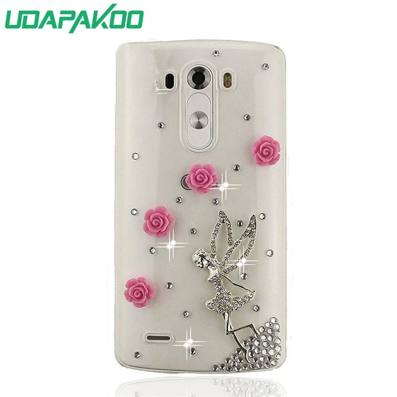 Роскошные 3D Стразы шикарные бриллианты чехол для телефона LG G5 G6 G7 ThinQ Stylo 3 4 X Power 2 V20