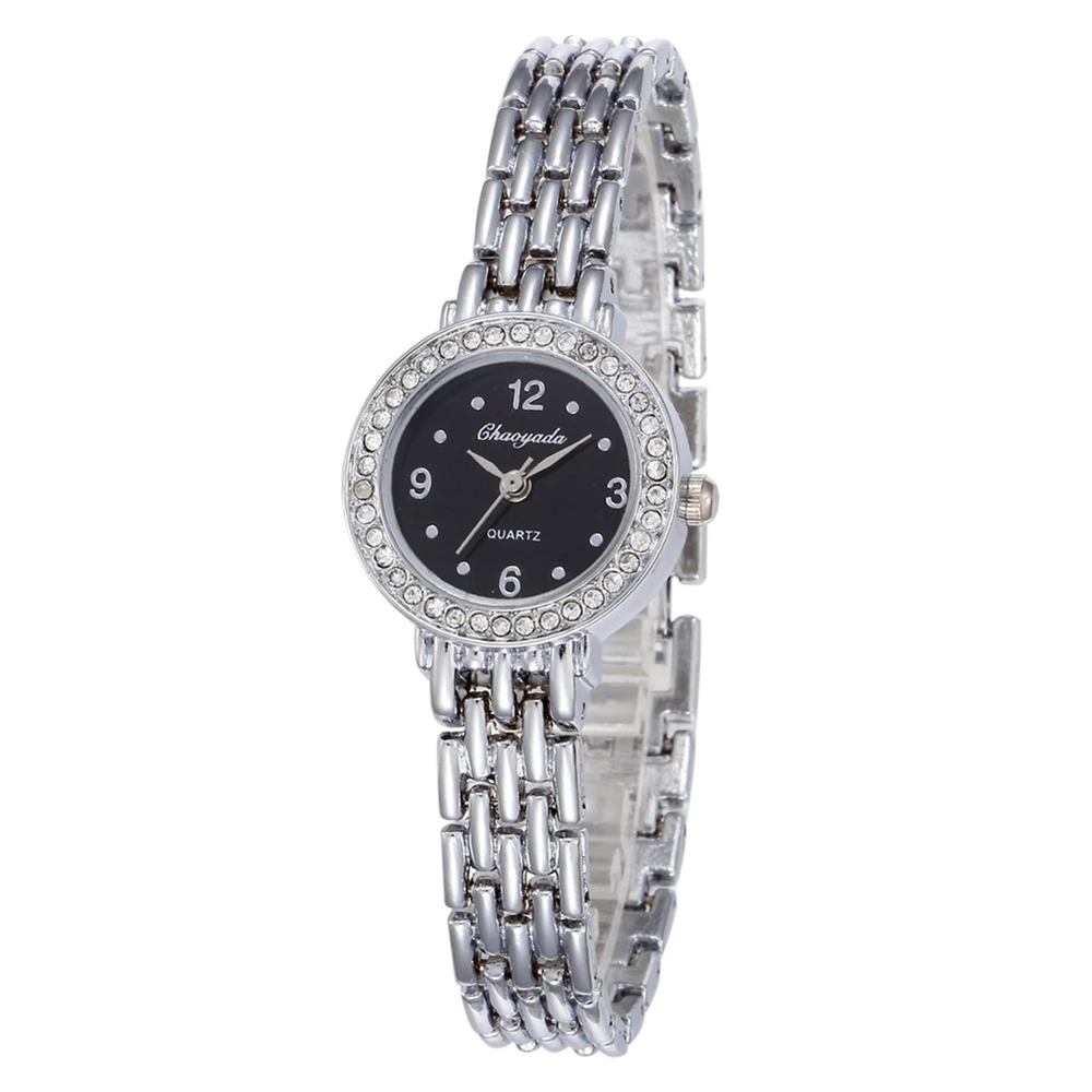 Женские кварцевые нарядные часы красивый роскошный браслет Montre из нержавеющей