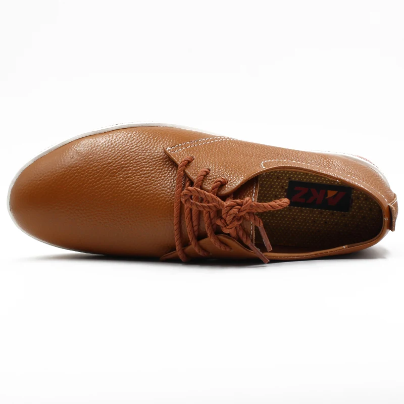 AKZ Brand Mens Casual Shoes 2018 New Spring summer High Quality Artificial leather Comfortable Male casual Shoes lace-up 39-47