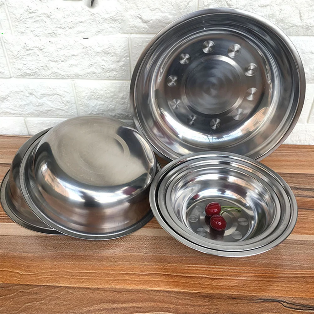 1pc 14cm - 24cm Stainless Steel Soup Bowls Multi-function Round Soup Pot Soup Palte Dishes Kitchen Tools 6 different size
1pc 14cm - 24cm Stainless Steel Soup Bowls Multi-function Round Soup Pot Soup Palte Dishes Kitchen Tools 6 different size