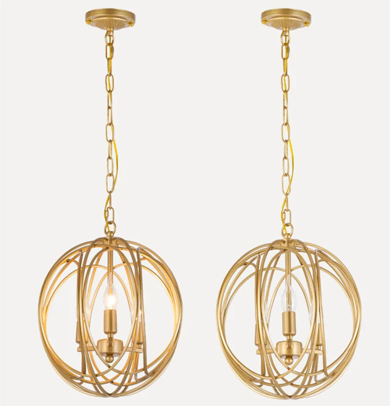 SGROW Gold Round Pendant Light Postmodern Iron Hanging Lamp for Dining Room Bedroom Hallway Porch Lighting Fixtures Lampara
SGROW Gold Round Pendant Light Postmodern Iron Hanging Lamp for Dining Room Bedroom Hallway Porch Lighting Fixtures Lampara