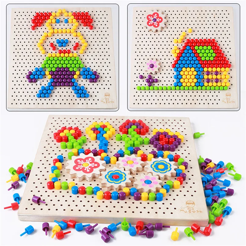 Wooden Colorful 3D Mushroom Nail Kit Puzzle Kids Math Toys Creative Assembling Inserting Games Intellectual Education Wood Toy
Wooden Colorful 3D Mushroom Nail Kit Puzzle Kids Math Toys Creative Assembling Inserting Games Intellectual Education Wood Toy