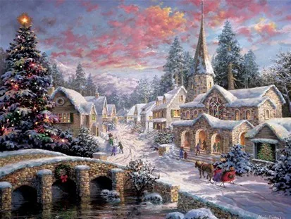 oneroom Needlework Crafts 14CT Counted Unprinted For Embroidery The Snow Scenery Village Christmas DMC DIY Quality
oneroom Needlework Crafts 14CT Counted Unprinted For Embroidery The Snow Scenery Village Christmas DMC DIY Quality